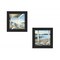 Homeroots Set Of Two Lake Side Black Framed Print Wall Art, 2PK 405646 - alternate 4