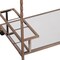 Homeroots Champagne Metal And Mirrored Glass Rolling Bar Cart With Wine Storage 402581 - alternate 8