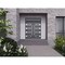Vdomdoors Front Exterior Prehung Aluminum Double Doors Ronex0131 Black Enamel Top Transom Mirrored Clear RONEX0131DEXD-BLK-W72xH96+12-RH-I - alternate 3
