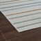 Homeroots 5' X 7' Cream and Beige Striped Distressed Indoor Outdoor Area Rug 558726 - alternate 9