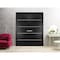 Sartodoors Solid French Double Doors, Planum 0210 Matte Black and Aluminum Strips, Wood Solid Panel Frame Trim PLANUM0210DD-BLK-36 - alternate 1