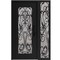 Vdomdoors Aluminum Door Iron 1601 Black Entry Steel Metal Classic Painted 48 x 80 (36+12 x 80)-Left Inswing IRON1601EXD-BLK-W36+12xH80-LH-I - alternate 1