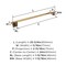 Amerock Mulholland Champagne Bronze Traditional 24 in 610 mm Towel Bar BH36024CZ - alternate 4
