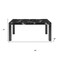 Homeroots 68" Black Wood Dining Table 654251 - alternate 13