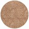Homeroots 8' Copper And Beige Round Floral Washable Indoor Outdoor Area Rug 594655 - alternate 8