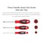 Tekton Slotted Screwdriver Set with Red Modular Organizers - 4 Inch Shanks, 3-Piece (10 - 14 mm) DWS90107 - alternate 7