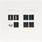 Tripp Lite Keystone Wall Plate 8-Port Cat N080-208 - alternate 5