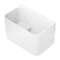 Kingston Brass 47" Acrylic Rectangular Back-to-Wall Freestanding Tub with Drain and Integrated Seat, Glossy White VTSQ472726S - alternate 1