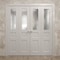 Sartodoors Sliding Closet Double Bi-fold Doors 96 x 96 inches, Ego 5011 Painted White Oak, Sturdy Tracks Mold EGO5011DBF-PWO-96x96 (4* 24x96) - alternate 3
