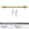 Amerock Radius 6-5/16 inch 160mm Center-to-Center Golden Champagne Cabinet Pull BP36867BBZ - alternate 5