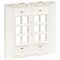 Eaton Tripp Lite Series 12-Port Keystone Double-Gang Faceplate, White, TAA N080-212 - alternate 3