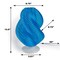 Jonathan Y Gema 13.5 in. Mid-Century Coastal Plant-Based PLA 3D Printed Dimmable LED Table Lamp, Clear Blue/Whit USA1009B - alternate 10