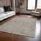 Homeroots 8' X 10' Taupe Terra Cotta And Tan Floral Washable Indoor Outdoor Area Rug 604740 - alternate 7