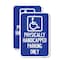 Signmission Physically Handicapped Parking Only With Graphic, 12'' X 18'' 2 Signs, Heavy Gauge Aluminum, 2PK A-1218-2PACK-23303 - alternate 1
