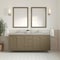 James Martin Vanities Chicago 72 in. Double Vanity, Walnut Whisper, w/ 3 CM Eternal Jasmine Pearl Silestone Top 503-V72-WLW-FEJP - alternate 6