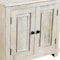Homeroots 28" Distressed White Solid Wood Nightstand With Storage 555409 - alternate 12