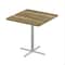 Correll Square Cafe Table, 42 in W, 42 in L, 42 in H, Particleboard Top, Colonial Hickory SXB42S-53-98-53 - alternate 1