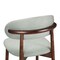 Leisuremod Sable Faux Leather Dining Chair with Rubberwood Legs SCW18LGR - alternate 9