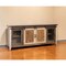 Homeroots 79" Brown Solid Wood Cabinet Enclosed Storage Distressed TV Stand 528733 - alternate 1
