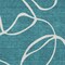 Homeroots 3' X 5' Teal Blue And Ivory Abstract Washable Indoor Outdoor Area Rug 597523 - alternate 7