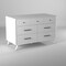 Homeroots 56" White Solid Wood Seven Drawer Double Dresser 524146 - alternate 8