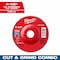 Milwaukee Tool Cut-Off & Grinding Wheel, 4 1/2" dia. 49-94-0803 - alternate 1
