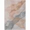 Homeroots 5' X 8' Salmon And Gray Abstract Washable Indoor Outdoor Area Rug 631852 - alternate 6