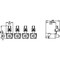 Siemens box terminal TS1.2 4 units 10 AWG3/0 with aux. conductor voltage tap 4 3VA9144-0JH12 - alternate 2
