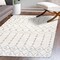 Jonathan Y Pia Moroccan Trellis Plush Carved High-Low Cream/Gray 4 ft. x 6 ft. Area Rug SNT105B-4 - alternate 8