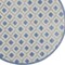 Homeroots 5' Blue And Gray Round Geometric Indoor Outdoor Area Rug 546851 - alternate 6