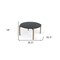 Homeroots 36" Black and Gold Faux Marble And Steel Round Coffee Table 489057 - alternate 5