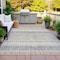 Homeroots 3' X 5' Gray And Silver Striped Washable Indoor Outdoor Area Rug 632215 - alternate 8