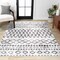 Jonathan Y Aksil Moroccan Diamond Ivory/Brown 4 ft. x 6 ft. Area Rug MOH502A-4 - alternate 1