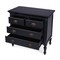 Homeroots 32" Black Solid Wood Four Drawer Gentlemans Chest 389778 - alternate 7