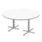 Correll Round Cafe Table, 60 in W, 60 in L, 29 in H, Particleboard Top, Frosty White SCT60DER-80-98-13 - alternate 1