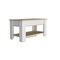 Homeroots 40" Oak and White Storage Bench with Flip Top 535165 - alternate 6