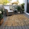Homeroots 10' X 14' Copper And Brown Abstract Washable Indoor Outdoor Area Rug 606055 - alternate 8