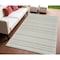 Homeroots 4' X 6' Cream and Beige Striped Distressed Indoor Outdoor Area Rug 558802 - alternate 8