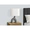 Monarch Specialties Lighting, 25"h, Table Lamp, Dark Grey Ceramic, Ivory / Cream Shade, Contemporary, Modern I 9660 - alternate 6
