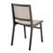 Homeroots Natural and Black Solid Wood Partially Open Back Dining Side Chair 653935 - alternate 8