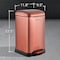 Happimess Betty Retro Mini 3.2-Gallon Step-Open Trash Can, Rose Gold HPM1012D - alternate 8