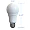 Viribright A19 E26 60W LED LIGHT BULB 2700K, 4PK EA19/27K/640338-4 - alternate 6