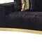 Homeroots Black Velvet Modular Curved Two Piece Sectional With Toss Pillows 643961 - alternate 16