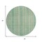 Homeroots 8' Aqua Beige And Teal Blue Round Striped Washable Indoor Outdoor Area Rug 616402 - alternate 6