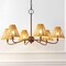 Jonathan Y Grady 35" 6-Light Grand Coastal Farmhouse Adjustable Swooping Arm Metal w/Hand-Woven Rattan Shades L JYL9560C - alternate 10