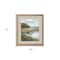 Homeroots Riverside View Watercolor Waterscape Distressed Frame Wall Art 558344 - alternate 5