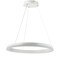 Jonathan Y Baxter 23.5" 1-Light Modern Contemporary Aluminum Integrated LED Hoop Pendant, Matt White JYL7200A - alternate 11