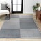 Jonathan Y Shutter Minimalist Striped Plaid Machine-Washable Dark Gray/Cream 5 ft. x 8 ft. Area Rug WSH305A-5 - alternate 8