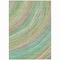 Homeroots 5' X 8' Teal Blue Pink And Peach Abstract Washable Indoor Outdoor Area Rug 631252 - alternate 8