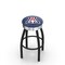 Holland Bar Stool Co 30" Blk Wrinkle Arizona Swivel Bar Stool, Chrome Ring L8B3C30ArizUn - alternate 1